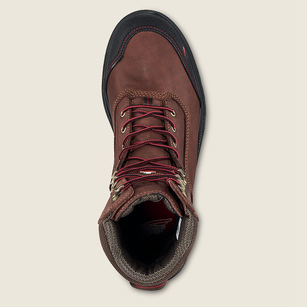 Botas de Seguridad Red Wing Hombre Marrom/Negros - Brnr Xp - 8-Inch Waterproof Csa Toe - 164-ALBDVS